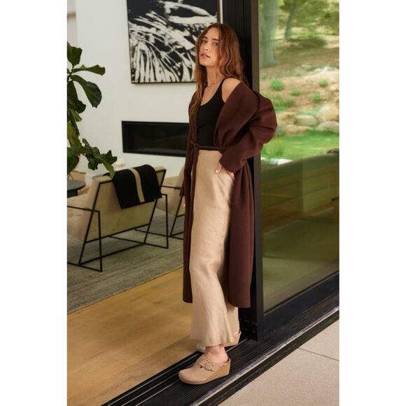 Birkenstock Papillio Fanny Ring Buckle Brown Sand Wedge Clog Mules Size 10 NEW - Picture 2 of 10